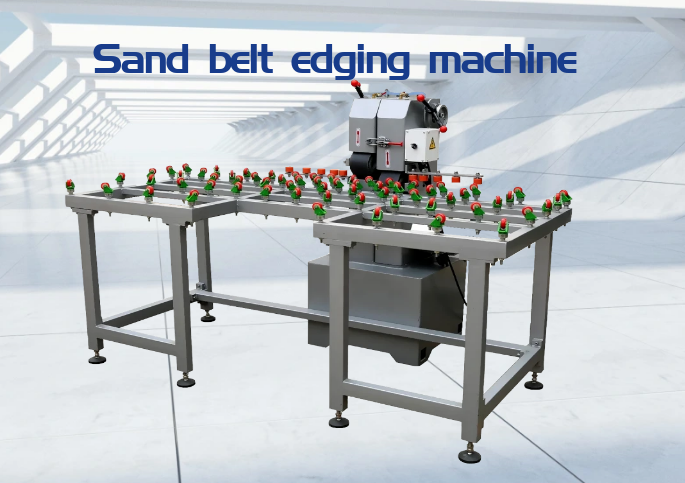 Sand belt edging machine