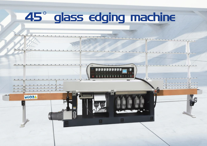 45° glass edging machine