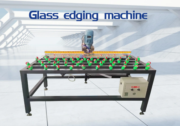 Small glass edging machine