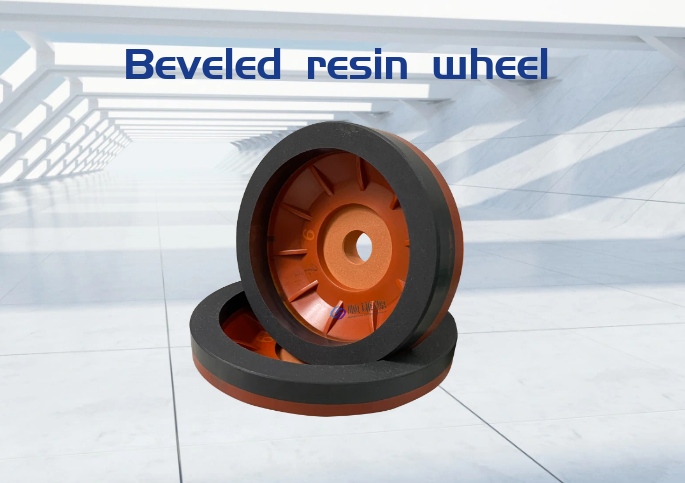 Beveled resin wheel