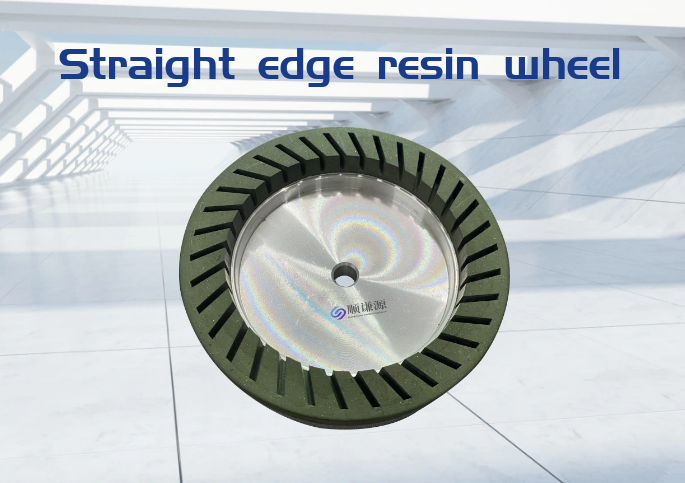 Straight edge resin wheel